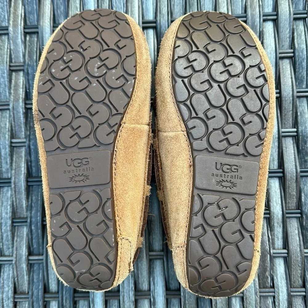 UGG Australia Kids Ryder Jungle Moccasin Slippers - Chestnut